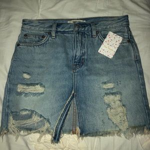 Free People Denim Skirt